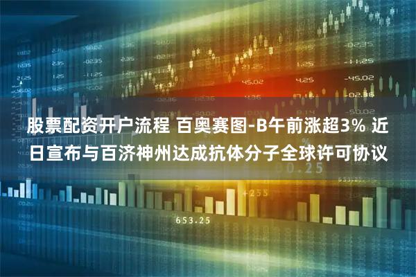 股票配资开户流程 百奥赛图-B午前涨超3% 近日宣布与百济神州达成抗体分子全球许可协议